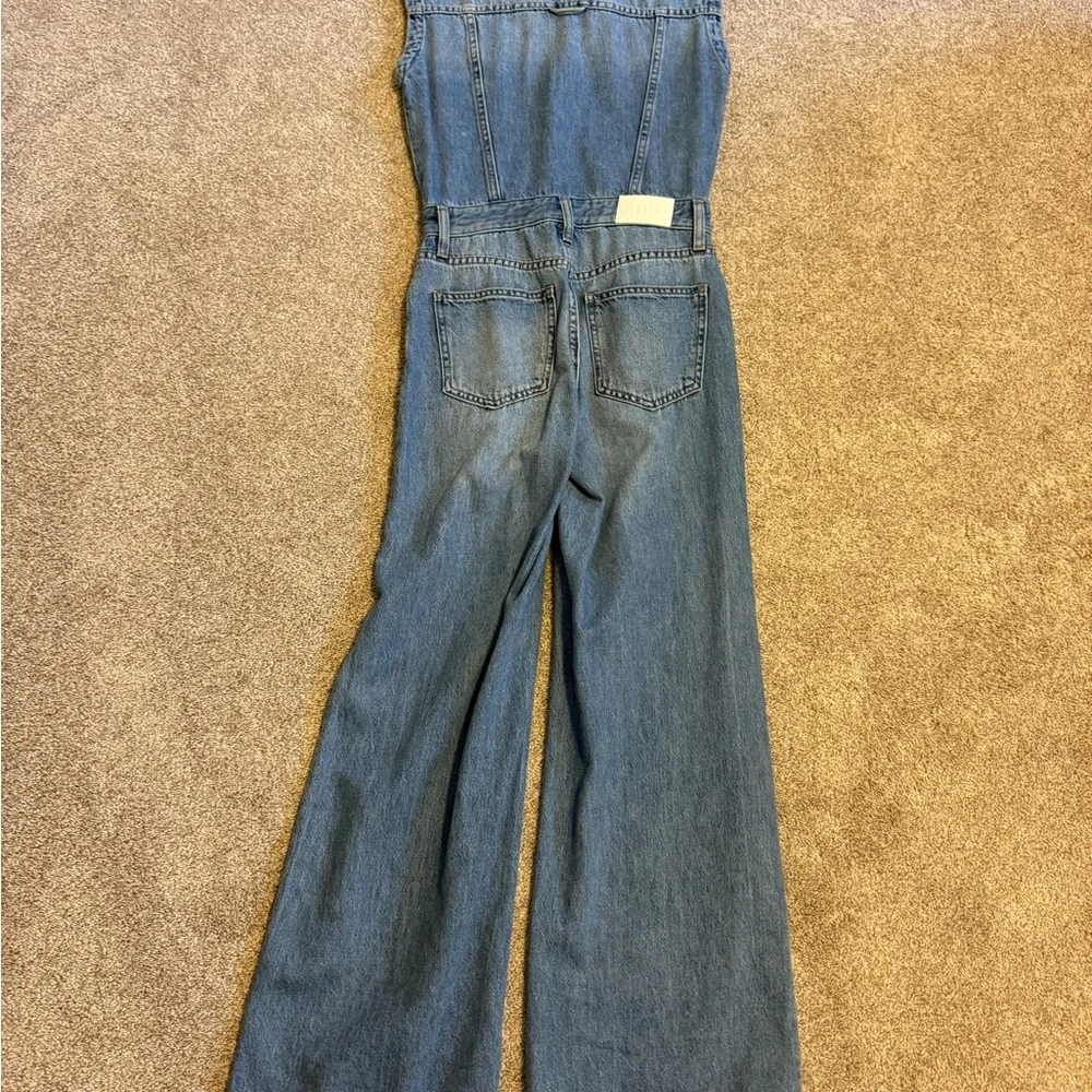 Pistola Blue Women's Denim Jumpsuit - Picture 3 of 4